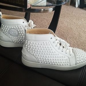 Christian louboutin louis spikes mens flat